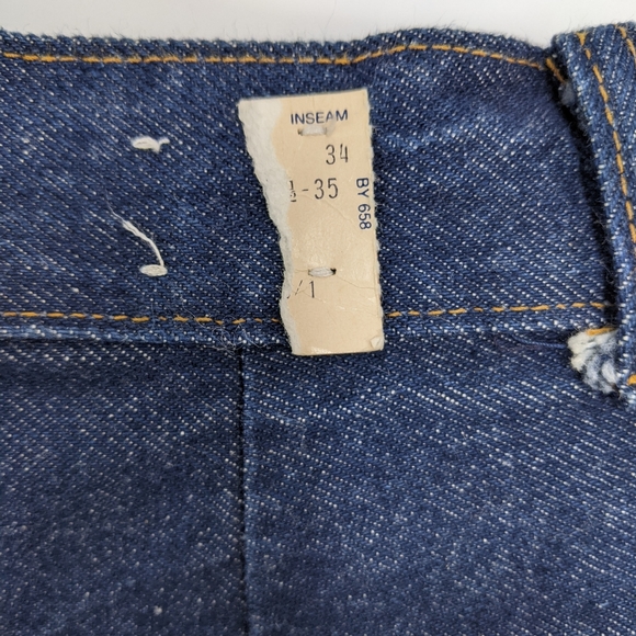 Vintage Tour de France Rigid High waisted Jeans Dark Wash size 24? NWOT - Picture 5 of 13